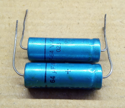 64uF, 64V, elektrolit kondenzátor