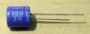 100uF, 20V, LOW ESR, elektrolit kondenzátor 100uF, 20V, LOW ESR, elektrolit kondenzátor
