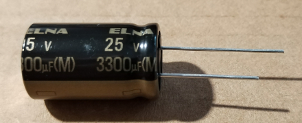 3300uF, 25V, AUDIOCAP, ELNA RA3