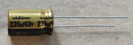 220uF, 63V, AUDIOCAP