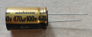 470uF, 100V, AUDIOCAP