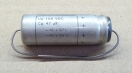 47uF, 100V, LL, LOW ESR, axiális elektrolit kondenzátor