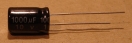1000uF, 10V, elektrolit kondenzátor