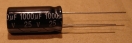 1000uF, 25V, elektrolit kondenzátor