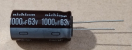 1000uF, 63V, LOW ESR, elektrolit kondenzátor