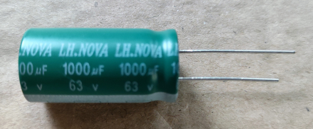 1000uF, 63V, LOW ESR, elektrolit kondenzátor