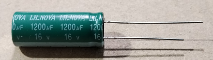 1200uF, 16V, LOW ESR, elektrolit kondenzátor