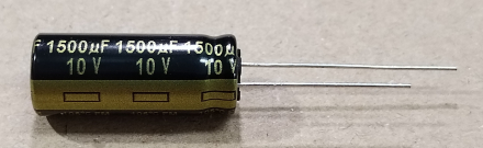 1500uF, 10V, LOW ESR, elektrolit kondenzátor