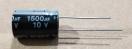1500uF, 10V, LOW ESR, LL, elektrolit kondenzátor