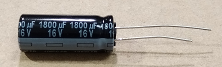 1800uF, 16V, LOW ESR, elektrolit kondenzátor