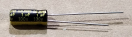 1uF, 100V, LOW ESR, elektrolit kondenzátor