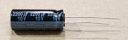 2200uF, 10V, LOW ESR, elektrolit kondenzátor