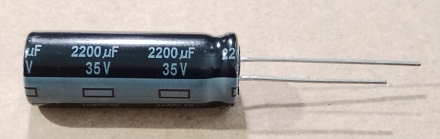 2200uF, 35V, LOW ESR, elektrolit kondenzátor