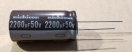 2200uF, 50V, LOW ESR, elektrolit kondenzátor