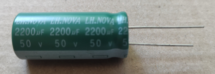 2200uF, 50V, LOW ESR, elektrolit kondenzátor
