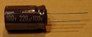 220uF, 100V, LOW ESR, elektrolit kondenzátor