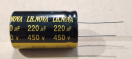 220uF, 450V, LOW ESR, elektrolit kondenzátor
