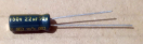 22uF, 50V, LOW ESR, elektrolit kondenzátor
