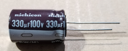 330uF, 100V, LOW ESR, elektrolit kondenzátor