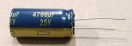 4700uF, 25V, LOW ESR, elektrolit kondenzátor