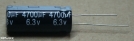 4700uF, 6,3V, LOW ESR, elektrolit kondenzátor