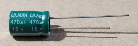 470uF, 16V, LOW ESR, elektrolit kondenzátor