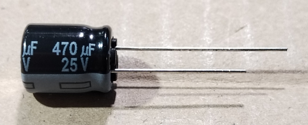 470uF, 25V, LOW ESR, elektrolit kondenzátor