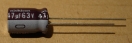47uF, 63V, LOW ESR, elektrolit kondenzátor