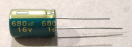 680uF, 16V, LOW ESR, elektrolit kondenzátor