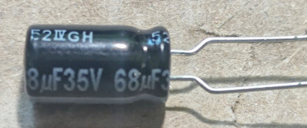 68uF, 35V, LOW ESR, elektrolit kondenzátor