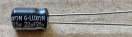 22uF, 25V, SUBMINI, elektrolit kondenzátor