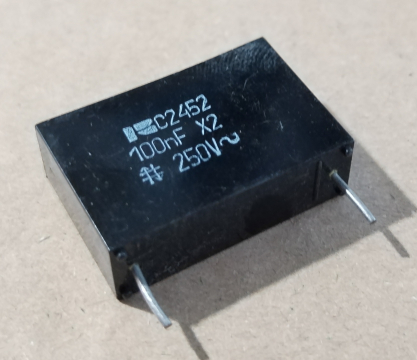 100nF, 250V AC, kondenzátor