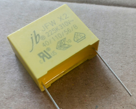 2,2uF, 310V AC, kondenzátor