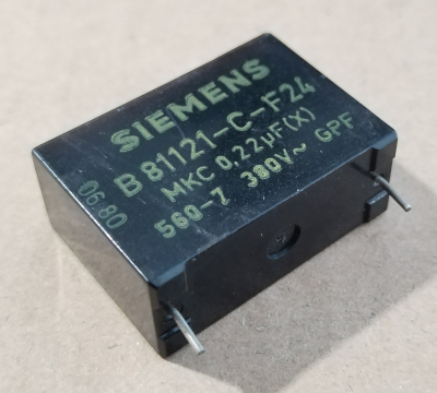 220nF, 380V AC, kondenzátor