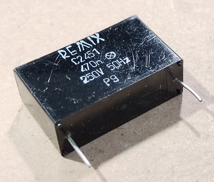 470nF, 250V AC, kondenzátor