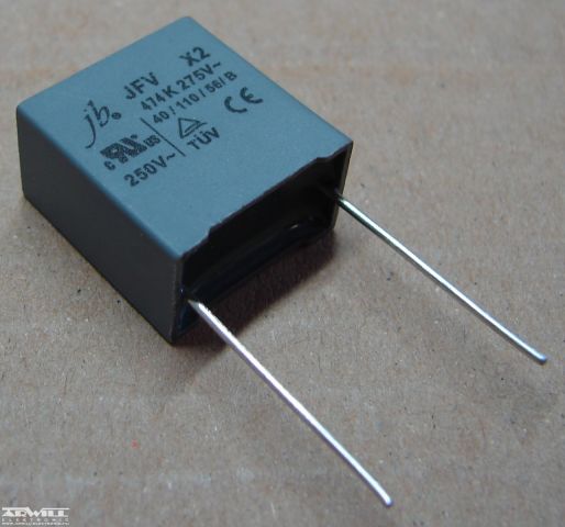 470nF, 275V AC, kondenzátor