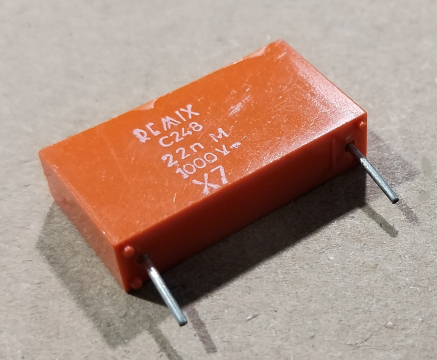 22nF, 1000V, kondenzátor