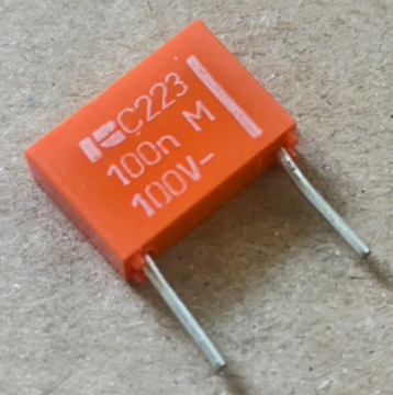 100nF, 100V, kondenzátor