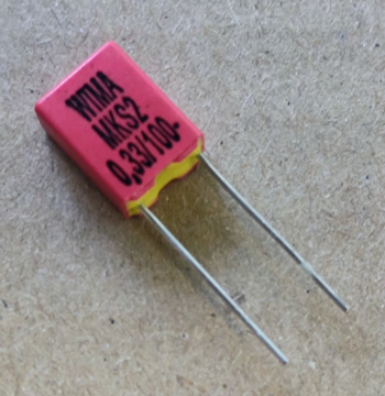 330nF, 100V, kondenzátor