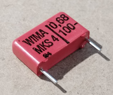 680nF, 100V, kondenzátor