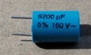 8,2nF, 160V, kondenzátor