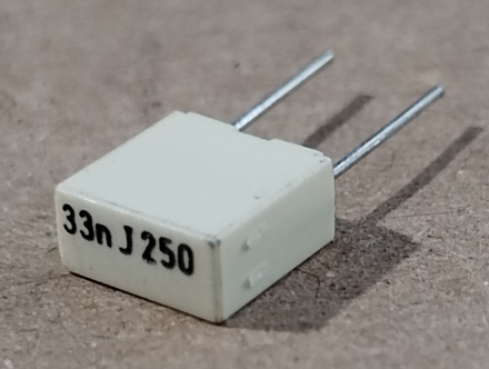 33nF, 250V, kondenzátor