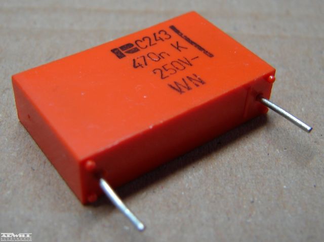 470nF, 250V, kondenzátor