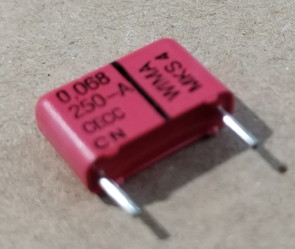 68nF, 250V, kondenzátor