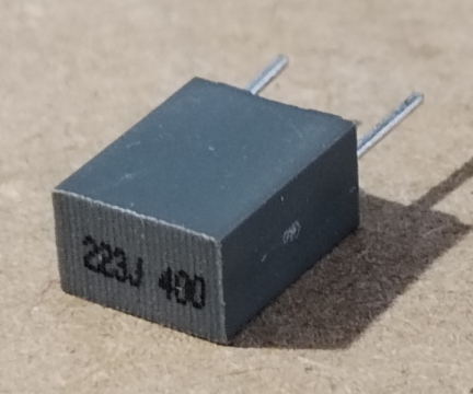 22nF, 400V, kondenzátor