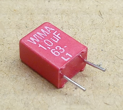 1uF, 63V, kondenzátor