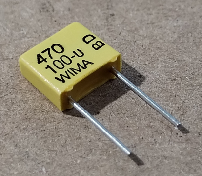 470pF, 100V, kondenzátor