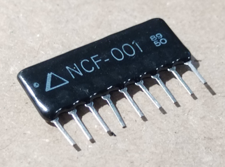 NCF-001, kapacitív szűrő