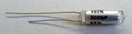 2nF, 125V, kondenzátor