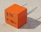 150uF, 16V, tantál kondenzátor